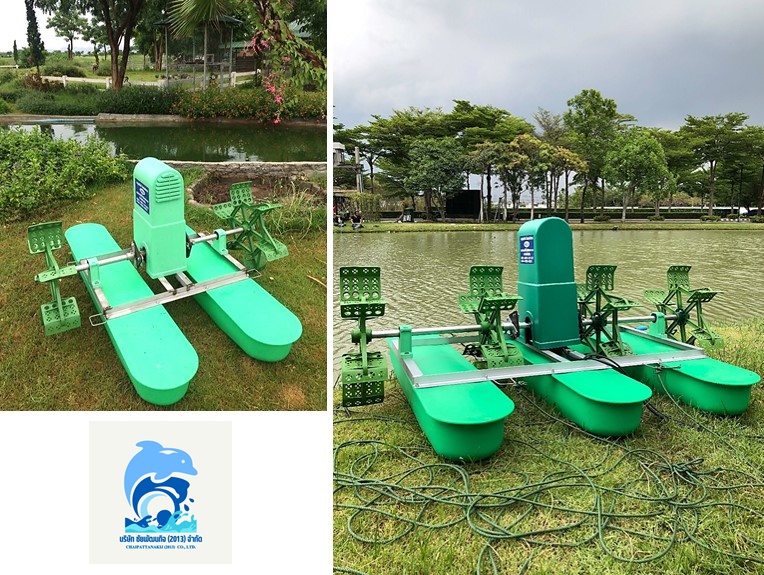กังหันตีน้ำเติมออกซิเจน SPS paddle wheel aerator สมุทรสาคร